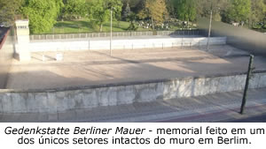 Gedenkstatte Berliner Mauer - memorial feito em um dos únicos setores intactos do muro em Berlim